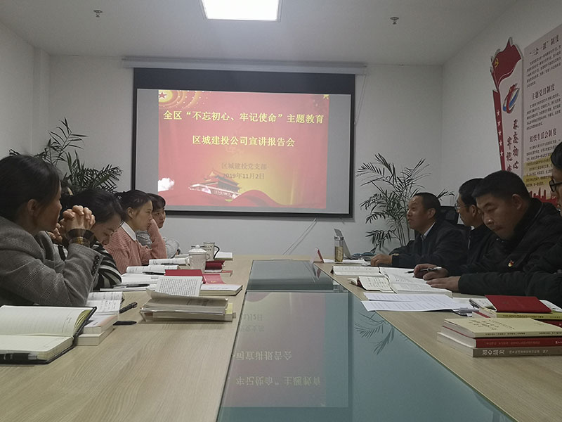 屯溪城建投公司黨支部開(kāi)展“不忘初心、牢記使命”主題教育“舉旗幟·送理論”宣講活動(dòng)